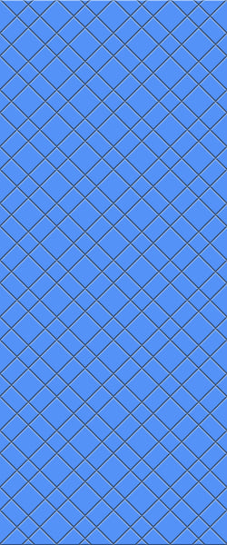 Blue Basket Weave Acrylic Shower Wall Panel 2440mm x 1220mm (3mm Thick) - CladdTech