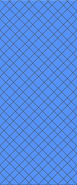 Blue Basket Weave Acrylic Shower Wall Panel 2440mm x 1220mm (3mm Thick) - CladdTech