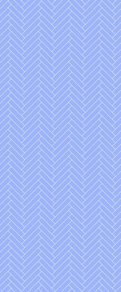 Blue Single Herringbone Tile Acrylic Shower Wall Panel 2440mm x 1220mm (3mm Thick) - CladdTech