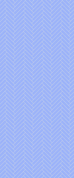 Blue Single Herringbone Tile Acrylic Shower Wall Panel 2440mm x 1220mm (3mm Thick) - CladdTech