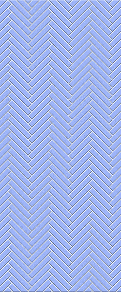 Blue Double Herringbone Tile Acrylic Shower Wall Panel 2440mm x 1220mm (3mm Thick) - CladdTech