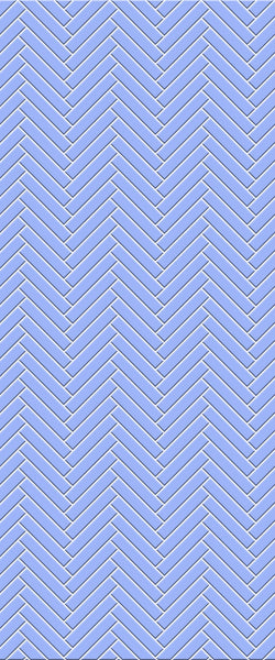 Blue Double Herringbone Tile Acrylic Shower Wall Panel 2440mm x 1220mm (3mm Thick) - CladdTech