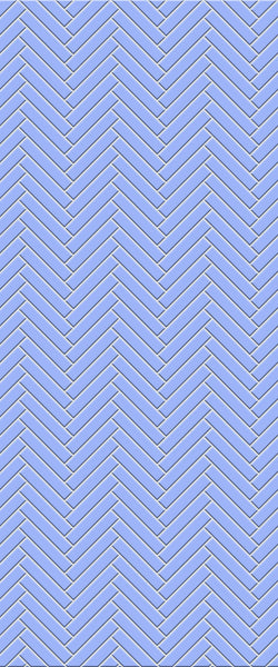 Blue Double Herringbone Tile Acrylic Shower Wall Panel 2440mm x 1220mm (3mm Thick) - CladdTech