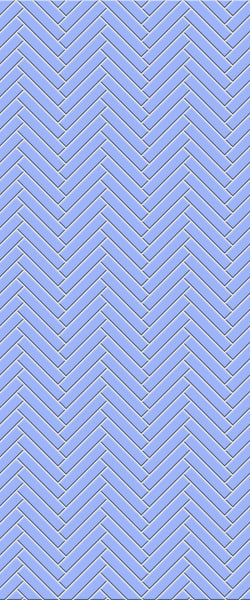 Blue Double Herringbone Tile Acrylic Shower Wall Panel 2440mm x 1220mm (3mm Thick) - CladdTech