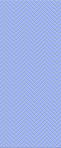 Blue Double Herringbone Tile Acrylic Shower Wall Panel 2440mm x 1220mm (3mm Thick) - CladdTech