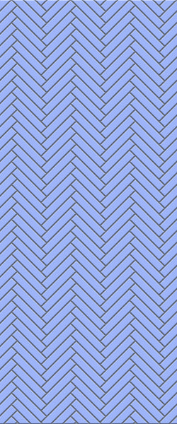 Blue Double Herringbone Tile Acrylic Shower Wall Panel 2440mm x 1220mm (3mm Thick) - CladdTech