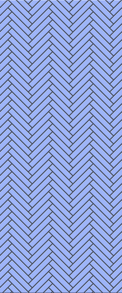 Blue Double Herringbone Tile Acrylic Shower Wall Panel 2440mm x 1220mm (3mm Thick) - CladdTech