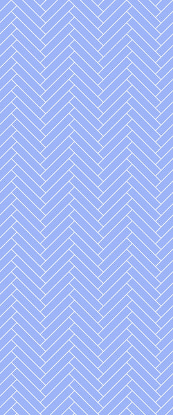Blue Double Herringbone Tile Acrylic Shower Wall Panel 2440mm x 1220mm (3mm Thick) - CladdTech
