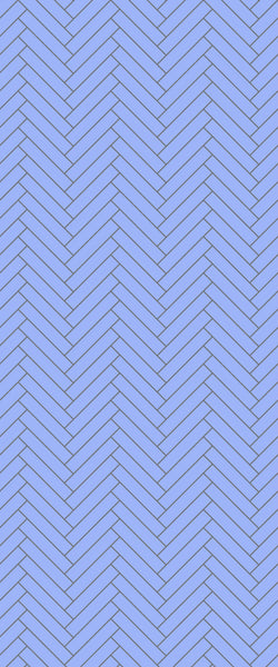 Blue Double Herringbone Tile Acrylic Shower Wall Panel 2440mm x 1220mm (3mm Thick) - CladdTech