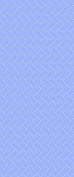 Blue Diagonal Herringbone Tile Acrylic Shower Wall Panel 2440mm x 1220mm (3mm Thick) - CladdTech