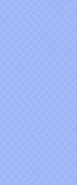 Blue Diagonal Herringbone Tile Acrylic Shower Wall Panel 2440mm x 1220mm (3mm Thick) - CladdTech