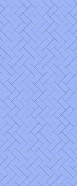 Blue Diagonal Herringbone Tile Acrylic Shower Wall Panel 2440mm x 1220mm (3mm Thick) - CladdTech
