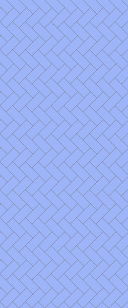 Blue Diagonal Herringbone Tile Acrylic Shower Wall Panel 2440mm x 1220mm (3mm Thick) - CladdTech