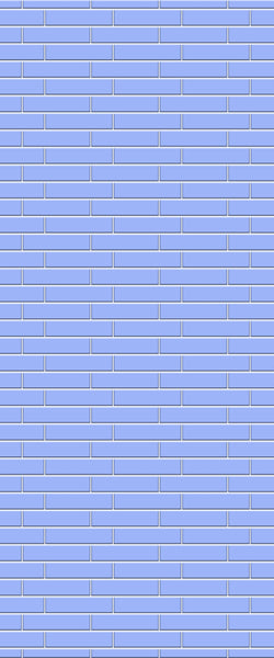Blue Brickslips Acrylic Shower Wall Panel 2440mm x 1220mm (3mm Thick) - CladdTech