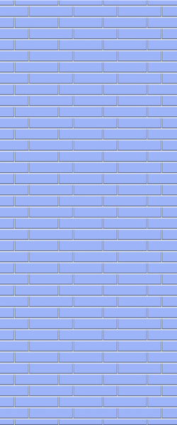 Blue Brickslips Acrylic Shower Wall Panel 2440mm x 1220mm (3mm Thick) - CladdTech
