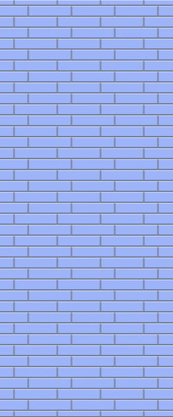 Blue Brickslips Acrylic Shower Wall Panel 2440mm x 1220mm (3mm Thick) - CladdTech