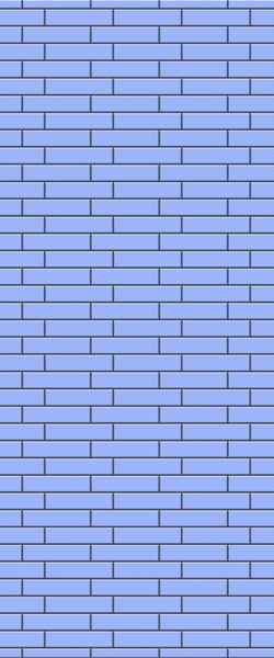 Blue Brickslips Acrylic Shower Wall Panel 2440mm x 1220mm (3mm Thick) - CladdTech