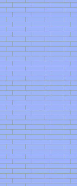 Blue Brickslips Acrylic Shower Wall Panel 2440mm x 1220mm (3mm Thick) - CladdTech