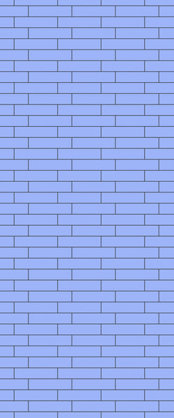 Blue Brickslips Acrylic Shower Wall Panel 2440mm x 1220mm (3mm Thick) - CladdTech