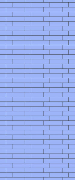 Blue Brickslips Acrylic Shower Wall Panel 2440mm x 1220mm (3mm Thick) - CladdTech