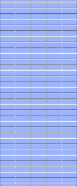 Blue Horizontal Block Acrylic Shower Wall Panel 2440mm x 1220mm (3mm Thick) - CladdTech