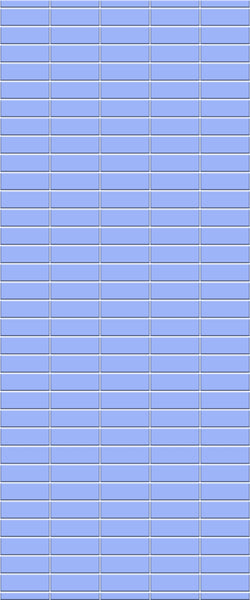 Blue Horizontal Block Acrylic Shower Wall Panel 2440mm x 1220mm (3mm Thick) - CladdTech