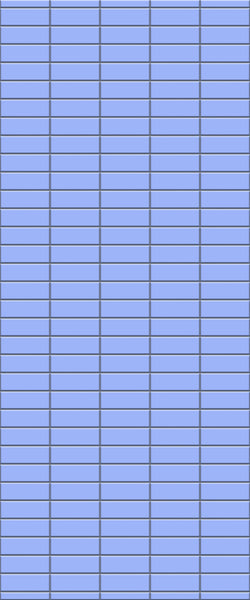 Blue Horizontal Block Acrylic Shower Wall Panel 2440mm x 1220mm (3mm Thick) - CladdTech