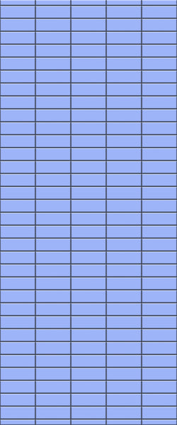 Blue Horizontal Block Acrylic Shower Wall Panel 2440mm x 1220mm (3mm Thick) - CladdTech