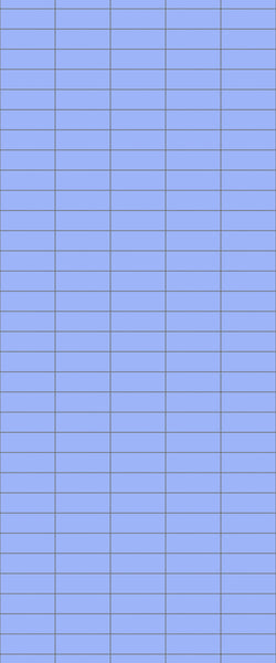 Blue Horizontal Block Acrylic Shower Wall Panel 2440mm x 1220mm (3mm Thick) - CladdTech