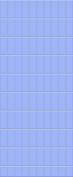 Blue Vertical Block Acrylic Shower Wall Panel 2440mm x 1220mm (3mm Thick) - CladdTech