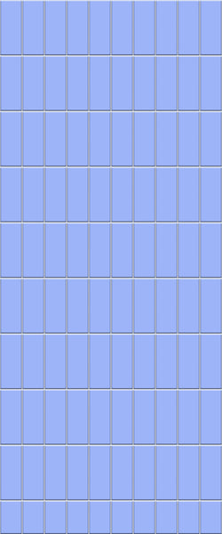 Blue Vertical Block Acrylic Shower Wall Panel 2440mm x 1220mm (3mm Thick) - CladdTech