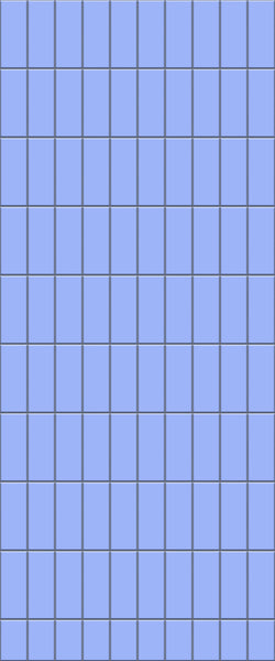 Blue Vertical Block Acrylic Shower Wall Panel 2440mm x 1220mm (3mm Thick) - CladdTech