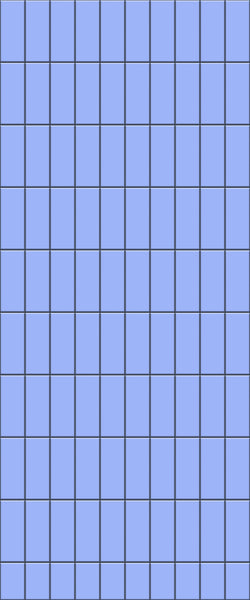 Blue Vertical Block Acrylic Shower Wall Panel 2440mm x 1220mm (3mm Thick) - CladdTech