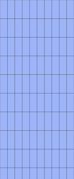 Blue Vertical Block Acrylic Shower Wall Panel 2440mm x 1220mm (3mm Thick) - CladdTech
