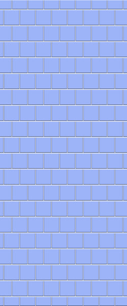 Blue Large Squares Acrylic Shower Wall Panel 2440mm x 1220mm (3mm Thick) - CladdTech