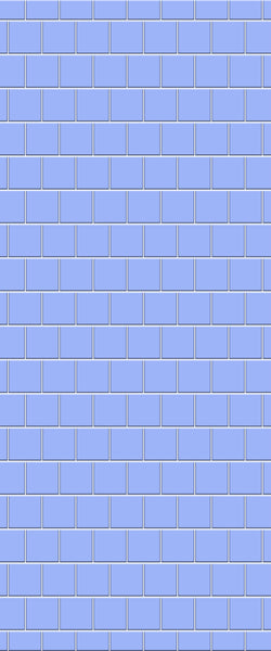 Blue Large Squares Acrylic Shower Wall Panel 2440mm x 1220mm (3mm Thick) - CladdTech