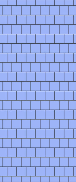 Blue Large Squares Acrylic Shower Wall Panel 2440mm x 1220mm (3mm Thick) - CladdTech