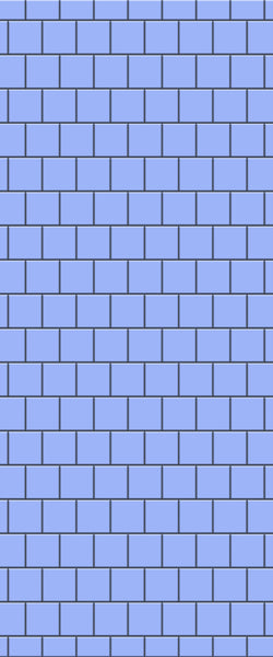 Blue Large Squares Acrylic Shower Wall Panel 2440mm x 1220mm (3mm Thick) - CladdTech