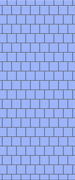 Blue Large Squares Acrylic Shower Wall Panel 2440mm x 1220mm (3mm Thick) - CladdTech