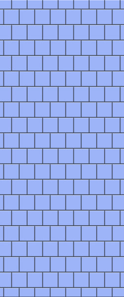 Blue Large Squares Acrylic Shower Wall Panel 2440mm x 1220mm (3mm Thick) - CladdTech