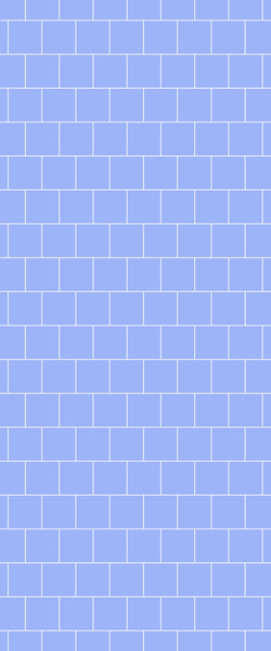 Blue Large Squares Acrylic Shower Wall Panel 2440mm x 1220mm (3mm Thick) - CladdTech