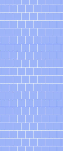 Blue Large Squares Acrylic Shower Wall Panel 2440mm x 1220mm (3mm Thick) - CladdTech