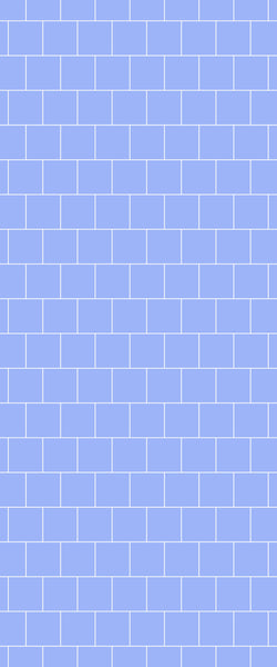 Blue Large Squares Acrylic Shower Wall Panel 2440mm x 1220mm (3mm Thick) - CladdTech
