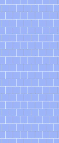 Blue Large Squares Acrylic Shower Wall Panel 2440mm x 1220mm (3mm Thick) - CladdTech