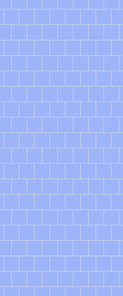 Blue Large Squares Acrylic Shower Wall Panel 2440mm x 1220mm (3mm Thick) - CladdTech