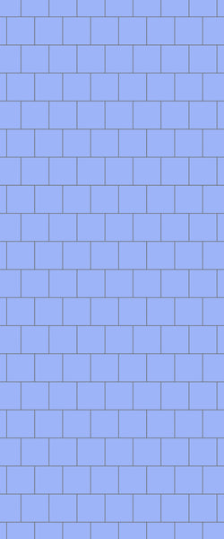 Blue Large Squares Acrylic Shower Wall Panel 2440mm x 1220mm (3mm Thick) - CladdTech