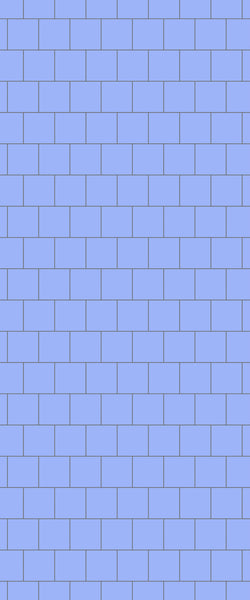 Blue Large Squares Acrylic Shower Wall Panel 2440mm x 1220mm (3mm Thick) - CladdTech