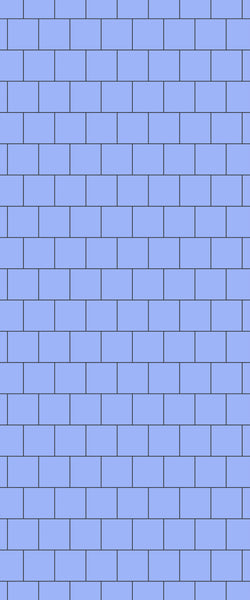 Blue Large Squares Acrylic Shower Wall Panel 2440mm x 1220mm (3mm Thick) - CladdTech