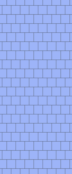 Blue Large Squares Acrylic Shower Wall Panel 2440mm x 1220mm (3mm Thick) - CladdTech