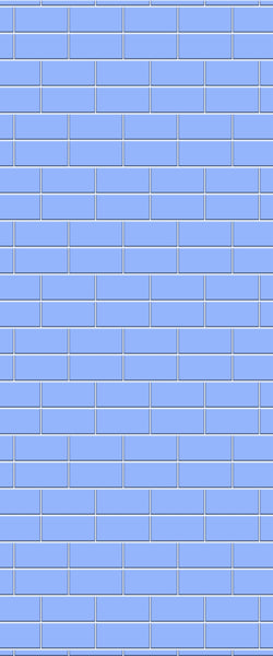 Blue Brickbond Acrylic Shower Wall Panel 2440mm x 1220mm (3mm Thick) - CladdTech